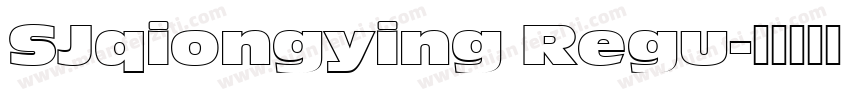 SJqiongying Regu字体转换
